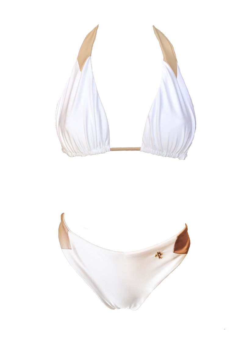 Mira Halter Top & Classic Bottom  - White