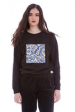 Women's Fashion Sweater - Blue Roses