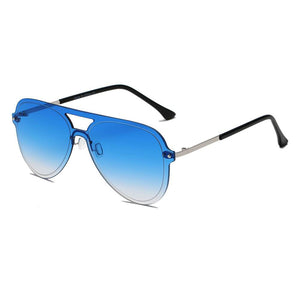 BELFAST | Unisex Flat Single Lens Aviator Fashion Sunglasses