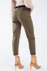 Cotton Mid Rise Slouchy Jean in Khaki Sepia