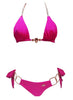 Tessa Triangle Top & Tie Side Bottom - Pink