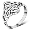 Large Celtic Trinity Silver Ring