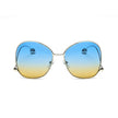 Eugene - Women's Trendy Oversized Pantone Lens Sunglasses