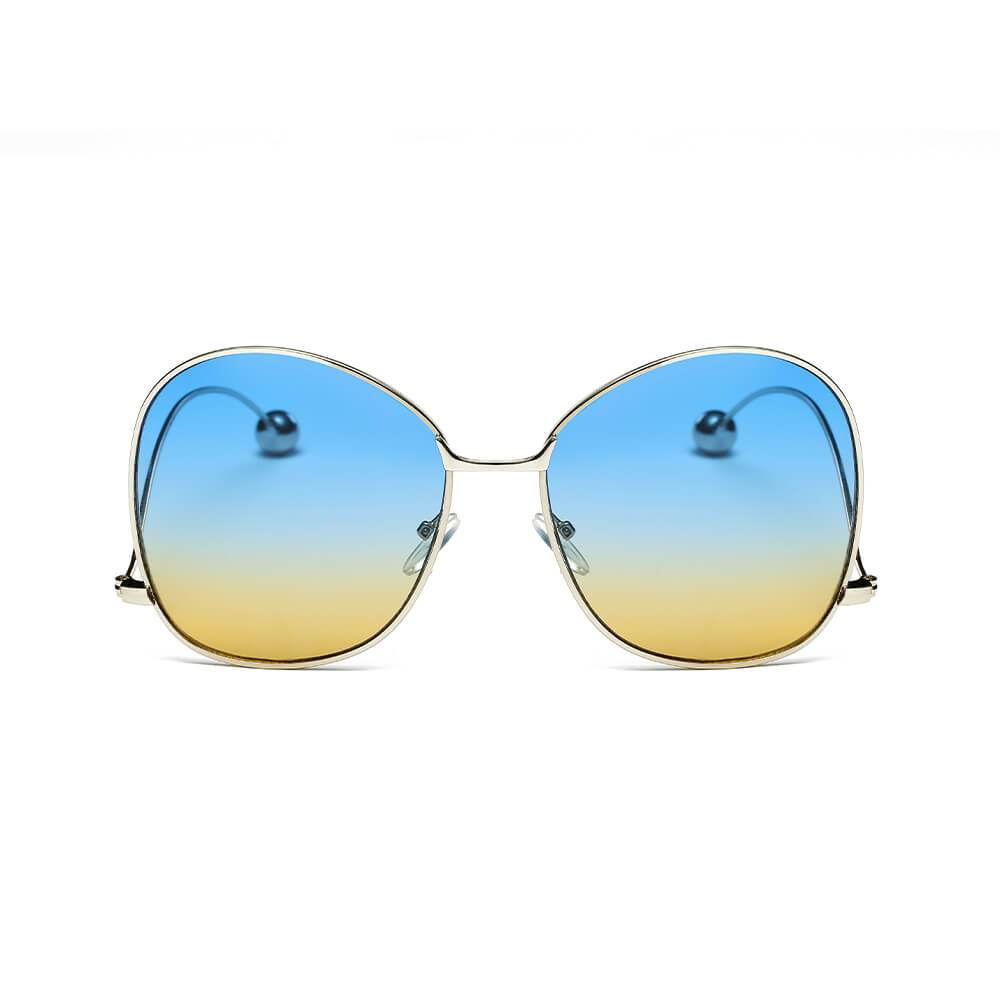 Eugene - Women's Trendy Oversized Pantone Lens Sunglasses