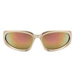 Starfall - Sporty Rectangle Oval Y2K Wrap Around Unisex Fashion Sunglasses