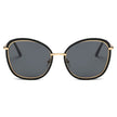 BROOKVILLE | Women Round Cat Eye Oversize Sunglasses