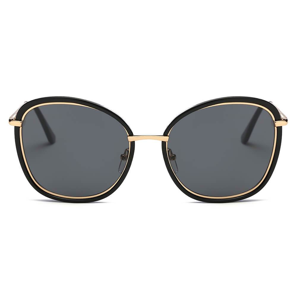 BROOKVILLE | Women Round Cat Eye Oversize Sunglasses