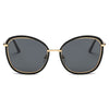 BROOKVILLE | Women Round Cat Eye Oversize Sunglasses