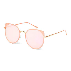 HERSHEY | Women's Flat Lens Metal Frame Cat Eye Sunglasses