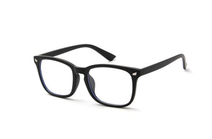 Venezia | Classic Rectangle Horn Rimmed Blue Light Blocker Glasses