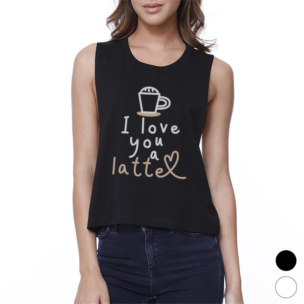 Love a Latte Womens Crop Top