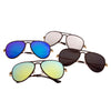 DURHAM | Unisex Mirrored Aviator Fashion Sunglasses