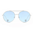 EUREKA | Unisex Round Tinted Lens Aviator Clear Glasses Balled Sunglasses