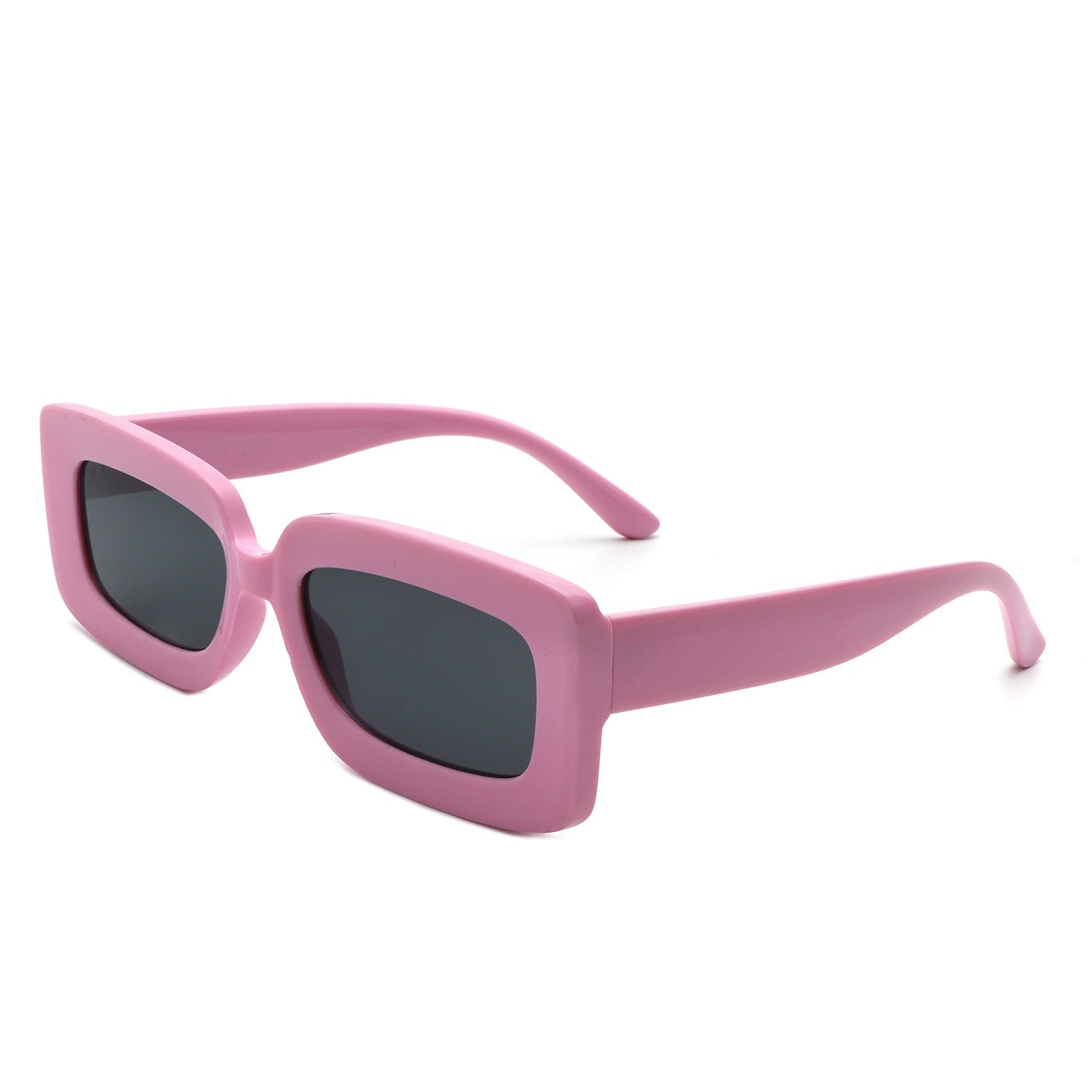 Celestra - Rectangle Flat Lens Fashion Tinted Square Sunglasses