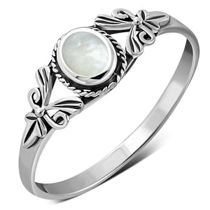 Petals Mother of Pearl Sterling Silver Ring