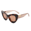 Luminara - Women Fashion Retro Round Cat Eye Sunglasses