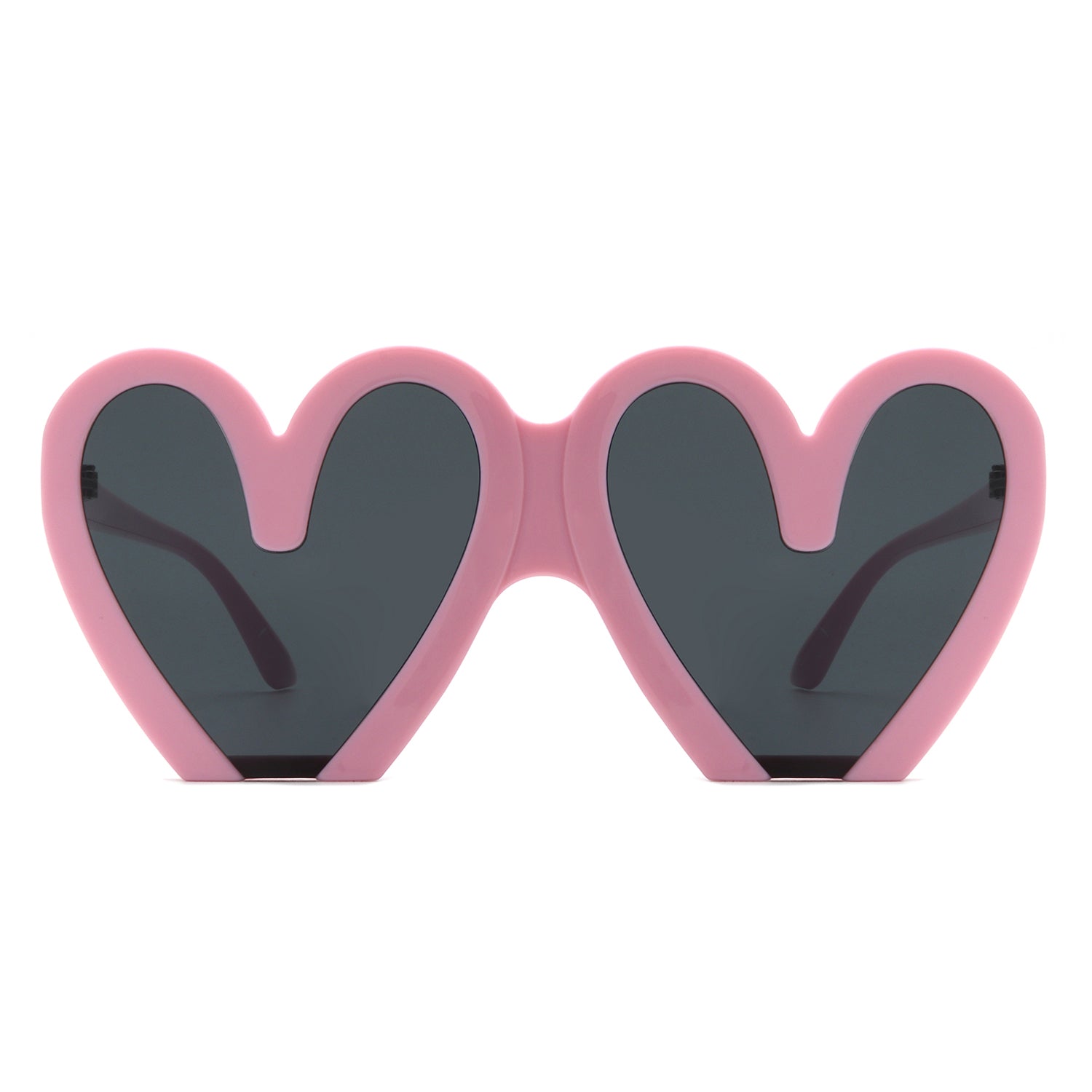 Skylette - Heart Shaped Oversized Party Fashion Sunglasses