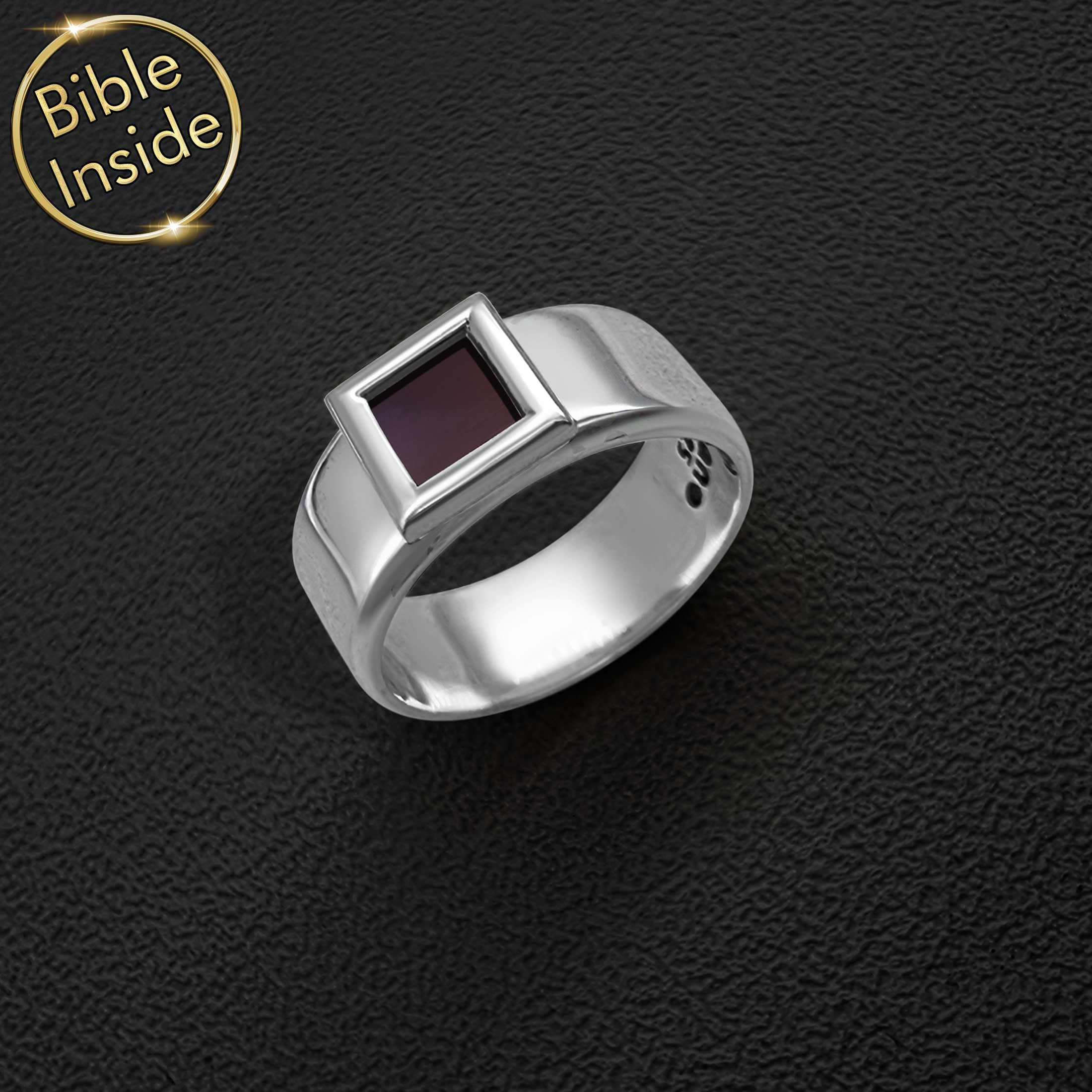 Bague Chrétienne Avec Nano Bible