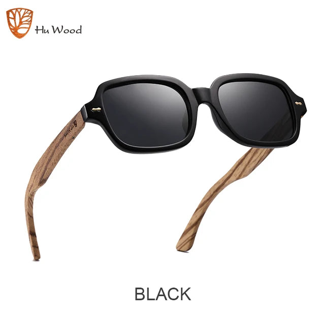 Night Vision Lens Wood Sunglasses