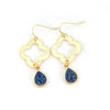 Boucles d'oreilles Druzy porte-bonheur