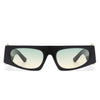 Starisle - Rectangle Chic Oval Lens Chunky Slim Fashion Sunglasses