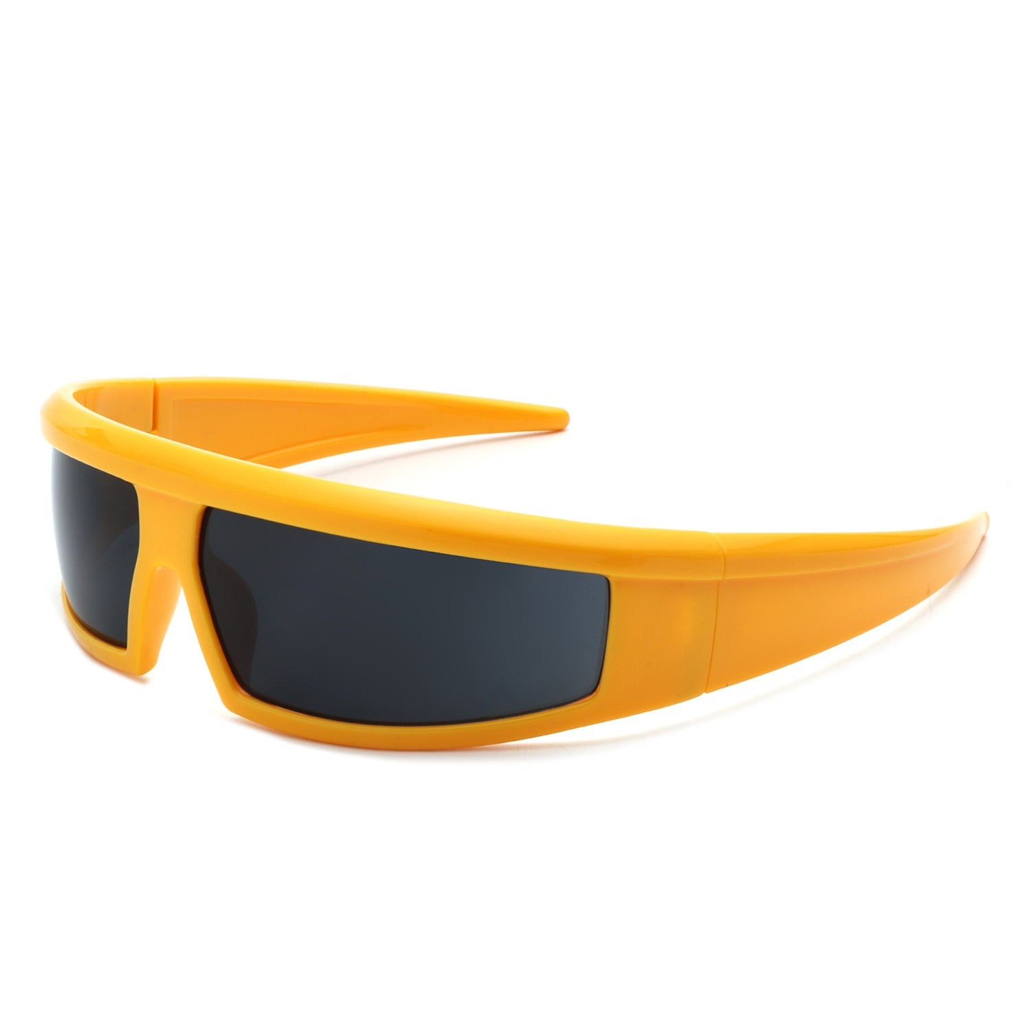 Starwise - Rectangle Y2K Futuristic Sports Flat Top Wrap Around Sunglasses