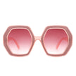 Thunderx - Women Oversize Polygonal Fashion Square Sunglasses