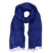 Foulard en soie khmère saphir