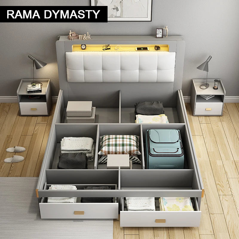 Multifunctional Bed Frame With Storage