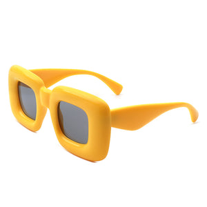 Rayne - Y2K Square Inflated Chunky Retro Funny Sunglasses