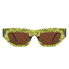 Oceanlux - Women Fashion Square Chunky Retro Chic Cat Eye Sunglasses