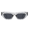 Oceanlux - Women Fashion Square Chunky Retro Chic Cat Eye Sunglasses