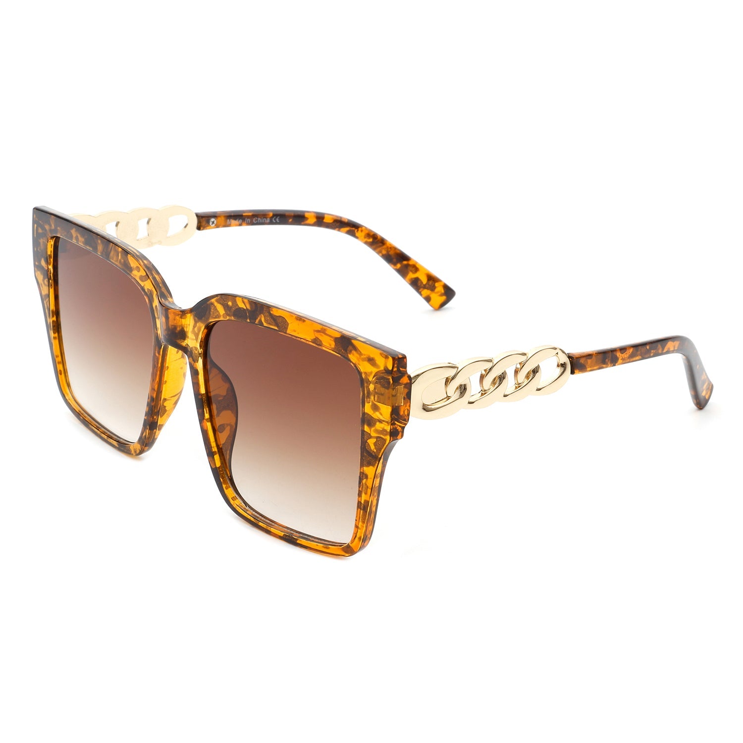 Verdiana - Women Chic Flat Top Tinted Fashion Square Sunglasses