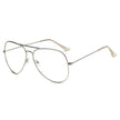 ENID - Trendy Aviator Clear Glasses Lens Sun Glasses