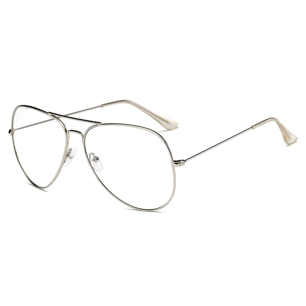 ENID - Trendy Aviator Clear Glasses Lens Sun Glasses