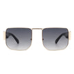 Diamonde - Square Retro Flat Top Tinted Vintage Fashion Sunglasses