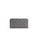 Uptown Quilted - Grey Zipper Wallet