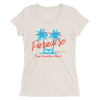 Women's Palm Trees Are My Paradise Customizable Triblend (Personalize This!)