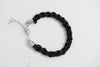 Black Thick Leather Bracelet