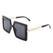 Luminova - Square Oversize Flat Top Fashion Women Sunglasses