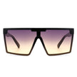 Vitalize - Oversize Retro Square Flat Top Tinted Fashion Women Sunglasses