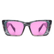 Karmelle - Square Retro Oversize Thick Frame Fashion Women Cat Eye Sunglasses