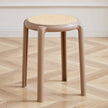 Tabouret empilable en rotin moderne