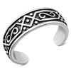 Bague d'orteil unie en argent sterling