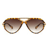 Unityth - Geometric Retro Round Vintage Fashion Aviator Sunglasses