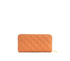 Uptown Quilted - Tan Zipper Wallet