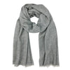 Gray Handloom Cashmere Scarf