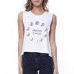 Moon Child Womens White Crop Top