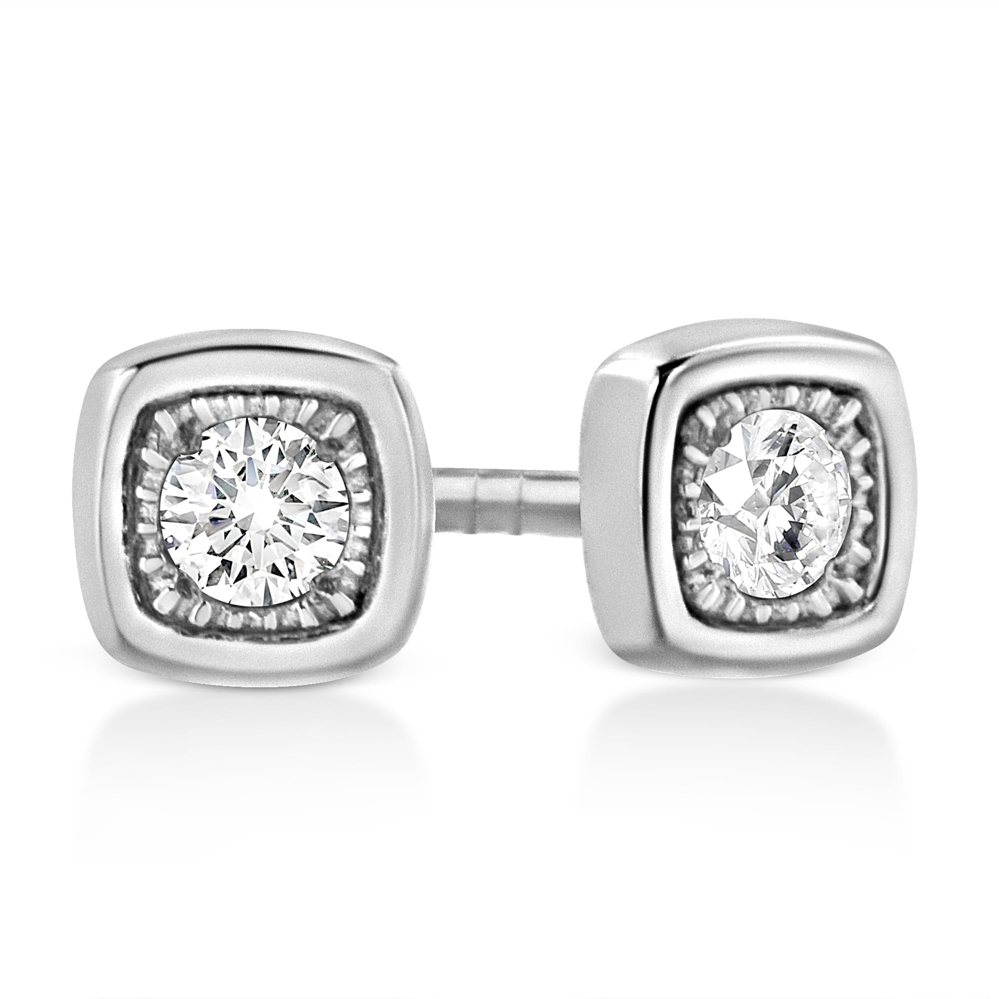 .925 Sterling Silver 1/10 Cttw Miracle-Set Diamond