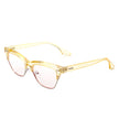 Mistique - Women Retro Half Frame Square Fashion Cat Eye Sunglasses